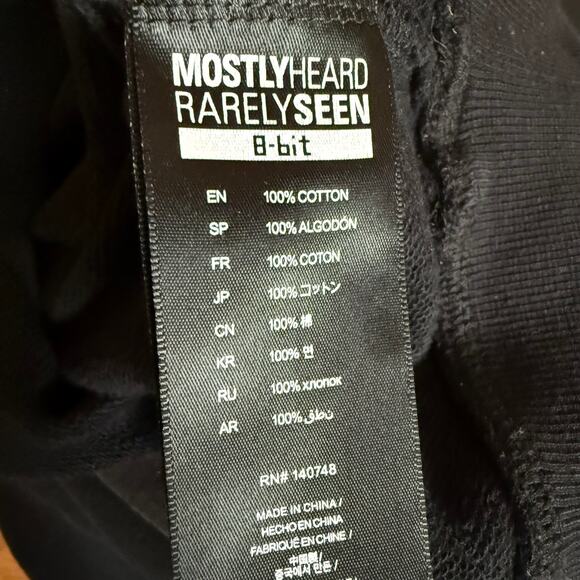 Mostly Heard Rarely Seen 8-Bit Aero Tri-Color Sweatshirt Black Size Large - Picture 6 of 10